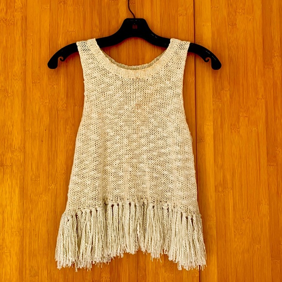 Boho Knitted Summer Tank with Open Back - Picture 1 of 3